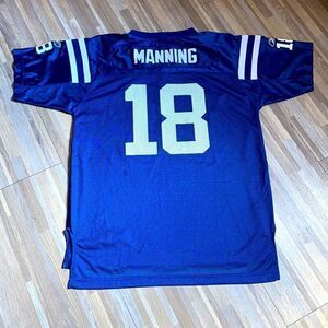 Vintage Reebok NFL colts Peyton Manning jersey football player shirt kids